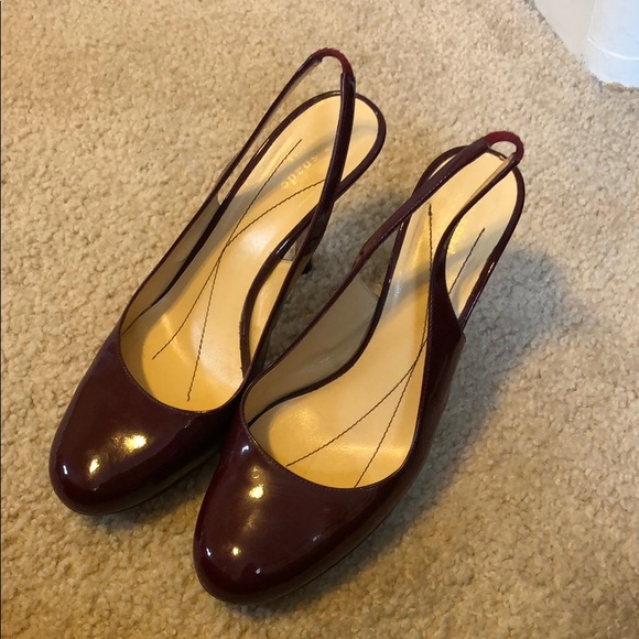 Kate Spade Slingback pumps - Maroon 7.5 - Picture 2 of 5